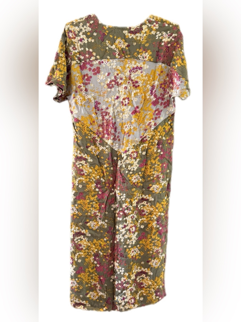 Anthropologie Saturday/Sunday for Tiny by Anthropologie Olive Floral Dress XS - Picture 7 of 14